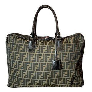 Vintage Y2K Fendi Laptop Zucca FF logo lap top Briefcase work bag